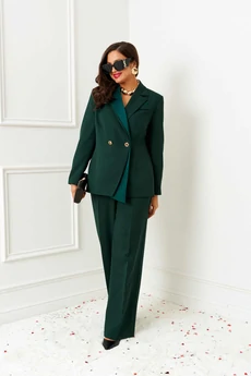 Костюм брючный 6405 изумруд Beautiful&Free