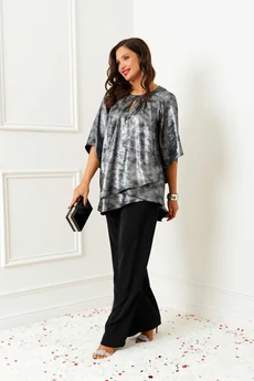 Костюм брючный 6409 серебро Beautiful&Free