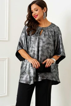 Костюм брючный 6409 серебро Beautiful&Free