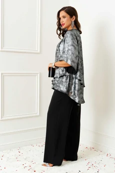 Костюм брючный 6409 серебро Beautiful&Free