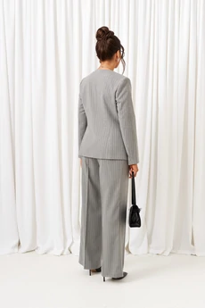 Костюм брючный 6416 полоска серая Beautiful&Free