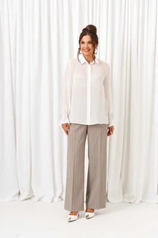 Костюм брючный 6417 полоска песочная Beautiful&Free