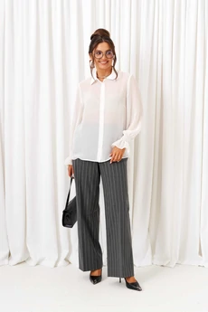 Костюм брючный 6417 полоска серая Beautiful&Free