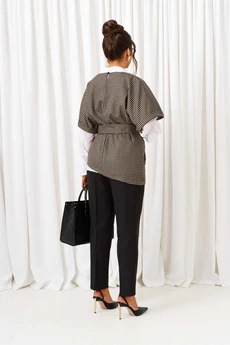 Костюм брючный 6419 оливково-черный Beautiful&Free