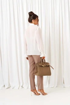 Костюм брючный 6419 песочно-молочный Beautiful&Free