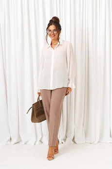 Костюм брючный 6419 песочно-молочный Beautiful&Free