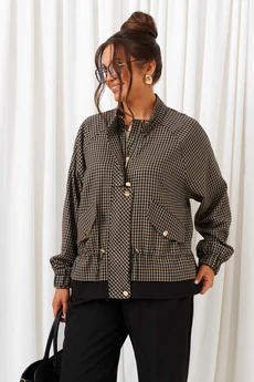 Костюм брючный 6420 оливково-черный Beautiful&Free