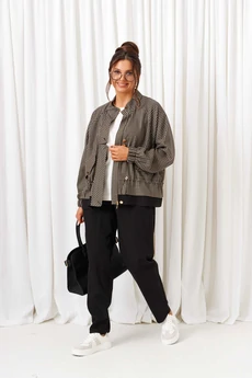 Костюм брючный 6420 оливково-черный Beautiful&Free