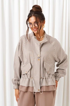 Костюм брючный 6420 песочно-молочный Beautiful&Free