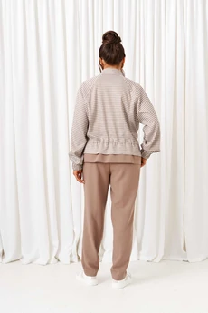 Костюм брючный 6420 песочно-молочный Beautiful&Free