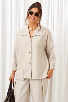 Костюм брючный 6421 бежевый Beautiful&Free