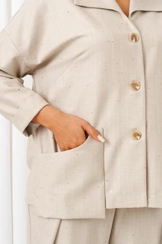 Костюм брючный 6421 бежевый Beautiful&Free