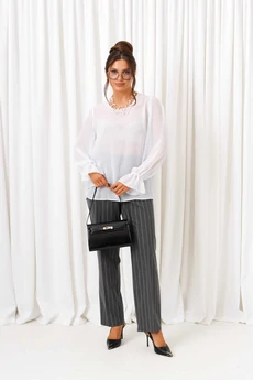 Костюм брючный 6422 полоска серая Beautiful&Free