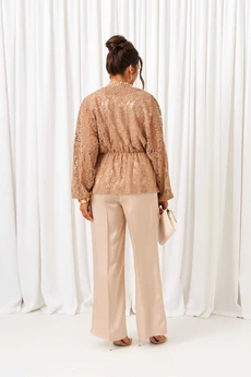 Костюм брючный 6424 бежевый Beautiful&Free