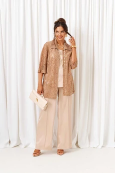 Костюм брючный 6425 бежевый Beautiful&Free