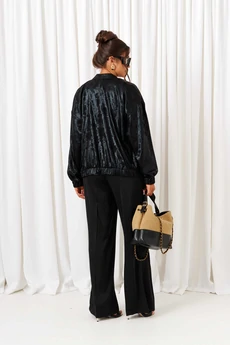 Костюм брючный 6427 черный-латте Beautiful&Free