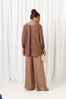 Костюм брючный 6428 какао Beautiful&Free