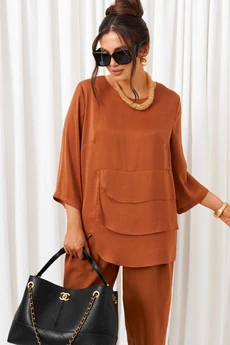 Костюм брючный 6429 миндаль Beautiful&Free