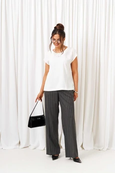 Костюм брючный 6431 темно-серая полоска Beautiful&Free