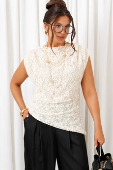 Костюм брючный 6432 бело-черный Beautiful&Free