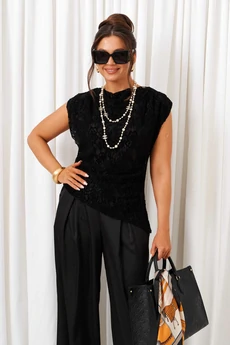 Костюм брючный 6432 черный Beautiful&Free