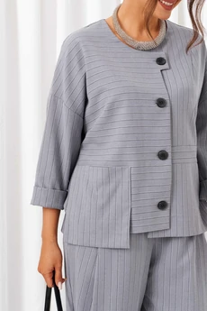 Костюм брючный 6433 серый Beautiful&Free