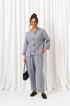 Костюм брючный 6433 серый Beautiful&Free