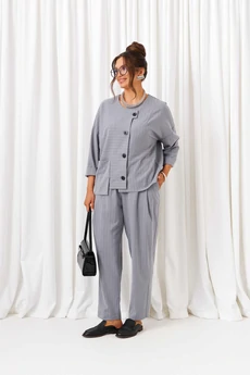 Костюм брючный 6433 серый Beautiful&Free