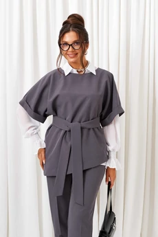 Костюм брючный 6436 графит Beautiful&Free