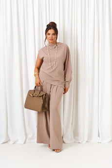 Костюм брючный 6437 капучино Beautiful&Free