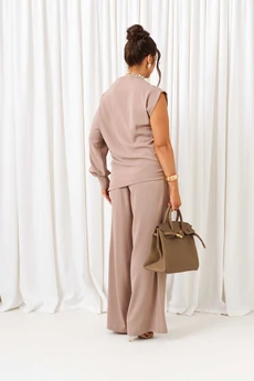 Костюм брючный 6437 капучино Beautiful&Free