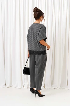 Костюм брючный 6442 тёмно-серый Beautiful&Free