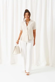 Костюм брючный 6445 молочно-песочный Beautiful&Free