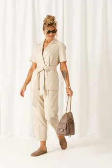 Костюм брючный 6446 бежевый Beautiful&Free