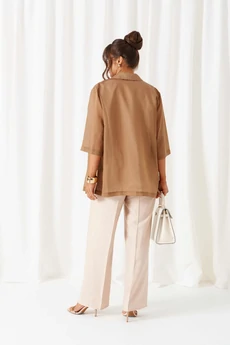 Костюм брючный 6447 бежевый Beautiful&Free