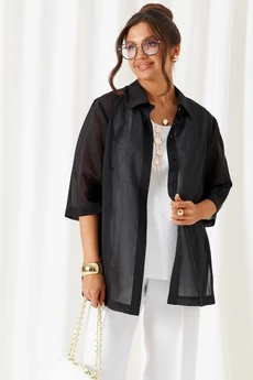 Костюм брючный 6447 черно-белый Beautiful&Free