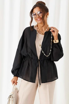 Костюм брючный 6448 бежево-черный Beautiful&Free