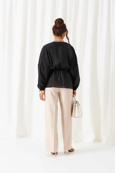 Костюм брючный 6448 бежево-черный Beautiful&Free