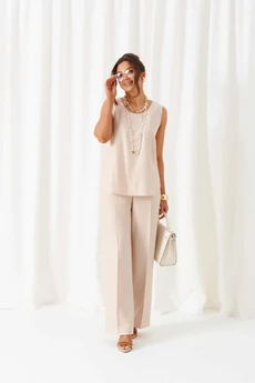Костюм брючный 6448 бежевый Beautiful&Free