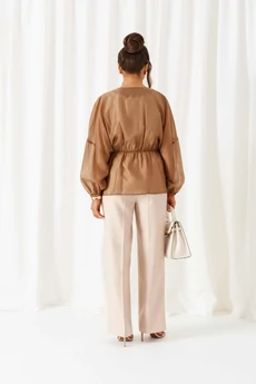 Костюм брючный 6448 бежевый Beautiful&Free