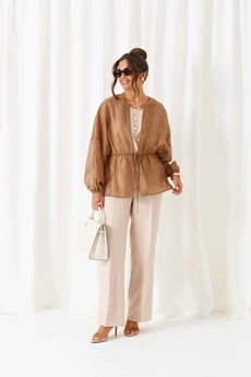 Костюм брючный 6448 бежевый Beautiful&Free