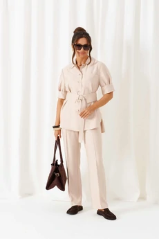 Костюм брючный 6450 бежевый Beautiful&Free