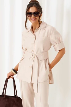 Костюм брючный 6450 бежевый Beautiful&Free