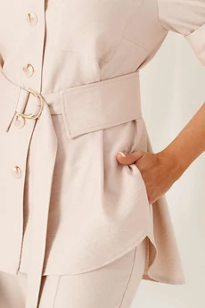 Костюм брючный 6450 бежевый Beautiful&Free