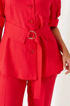 Костюм брючный 6450 красный Beautiful&Free