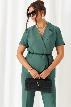 Костюм брючный 6451 бутылочно-зеленый Beautiful&Free