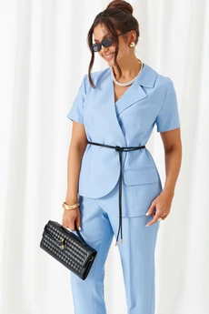 Костюм брючный 6451 голубой Beautiful&Free