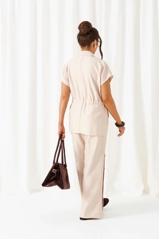 Костюм брючный 6452 бежевый Beautiful&Free