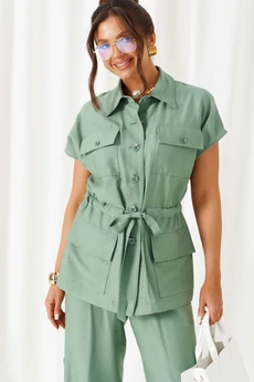 Костюм брючный 6452 мятный Beautiful&Free