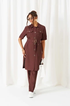 Костюм брючный 6454 шоколад Beautiful&Free